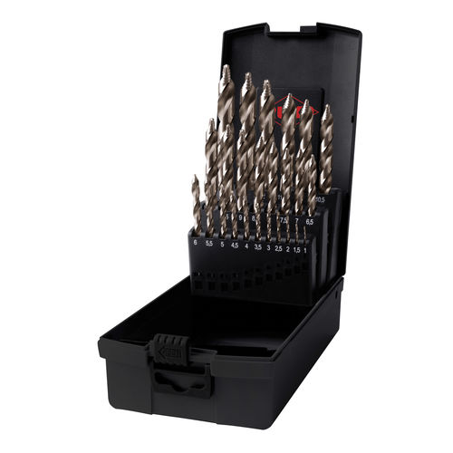 Vollmetall-Bohrerset - FLOWSTEP® 25921 series - RUKO GmbH Präzisionswerkzeuge - für Stahl / für Aluminium / für Messing