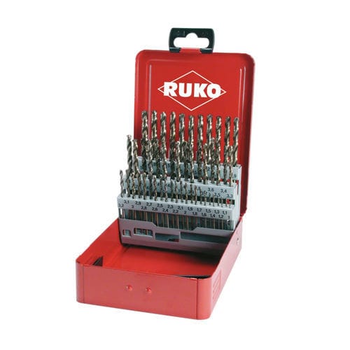 Vollmetall-Bohrerset - 21521 series - RUKO GmbH Präzisionswerkzeuge - für Stahl / für Edelstahl / für Aluminium
