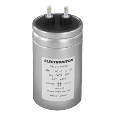 Folienkondensator - E63 - ELECTRONICON Kondensatoren - zylindrisch / Ölbad / DC