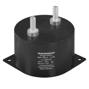 Folienkondensator - E53/E55 - ELECTRONICON Kondensatoren - zylindrisch / Schraub / mit geringer Induktivität