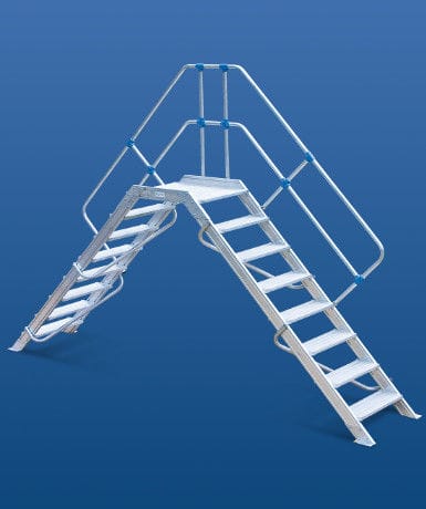 Tragbare Trittleiter - 10305 series - European Special Ladders, S.A. (ESLA) - festinstalliert / Aluminium