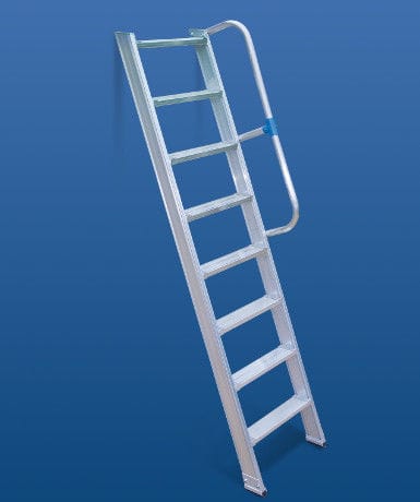 Aluminiumleiter - 10600 series - European Special Ladders, S.A. (ESLA) - mobil / mit Rückenschutz