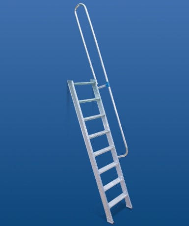 Aluminiumleiter - 10601 series - European Special Ladders, S.A. (ESLA) - mobil / mit Rückenschutz