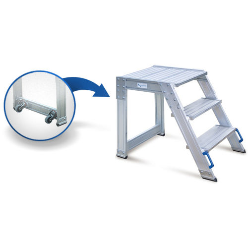 Rollende Trittleiter - 10400 series - European Special Ladders, S.A. (ESLA) - auf Rädern / tragbar / festinstalliert