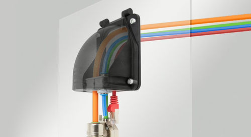 IP65-Kabeldurchführungsplatten - KEL-FW series - icotek GmbH & Co. KG - IP64 / 90°-Winkel / IP55