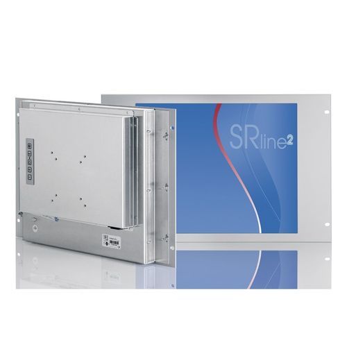Monitor mit Touchscreen - R-FLAT 17/5 Touch - SR SYSTEM-ELEKTRONIK GmbH - 17" / 1280 x 1024 / auf 19"-Rack