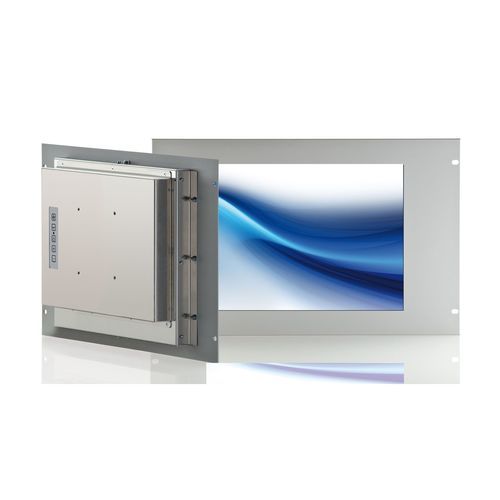 Monitor mit Touchscreen - R-FLAT 19/8 Touch - SR SYSTEM-ELEKTRONIK GmbH - 19" / 1280 x 1024 / auf 19"-Rack