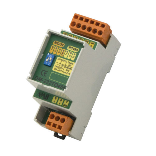 Kommunikationswandler - DM-232TO485 - AMiT, spol. s r.o. - RS-232 / RS-485 / für DIN-Schiene