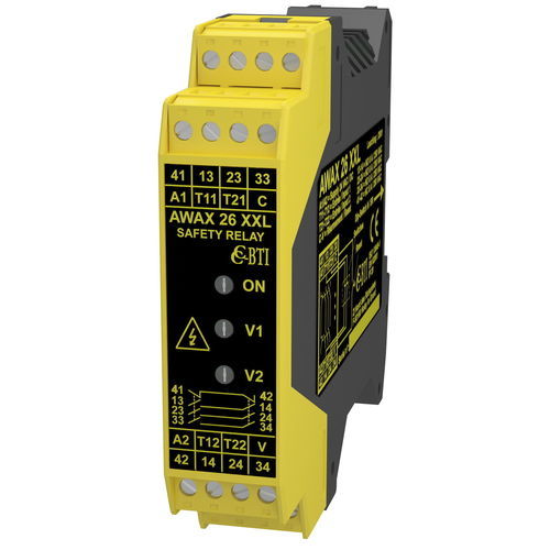 Notausschalter-Sicherheitsrelais - AWAX26XXL - COMITRONIC - BTI - für Sicherheitsschalter / 3NO / 1NF