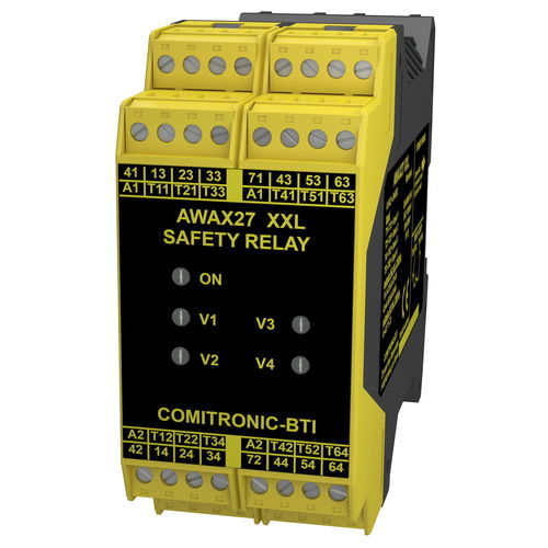 Notausschalter-Sicherheitsrelais - AWAX 27XXL - COMITRONIC - BTI - 3NO / 1NF / SIL