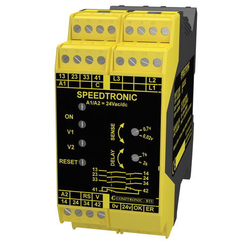 Notausschalter-Sicherheitsrelais - SPEEDTRONIC N - COMITRONIC - BTI - 3NO / 1PNP / für DIN-Schiene