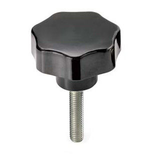Gewindeknopf - V7M series - GeTech - Stern / Stahl / mit Stift