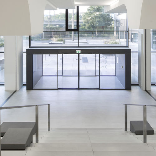 Schiebetür - ST FLEX Secure - dormakaba - Glas / für den Innenbereich / für Einzelhandel