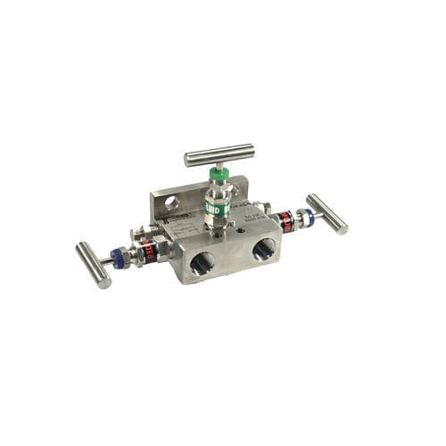 3-Wege-Verteilerblock - M1BA - Redfluid SL - Edelstahl / Gewinde / Flansch