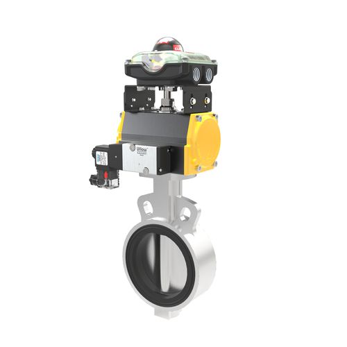 Absperrklappe - RCE - UFLOW AUTOMATION - Hebel / mit Handrad / pneumatisch