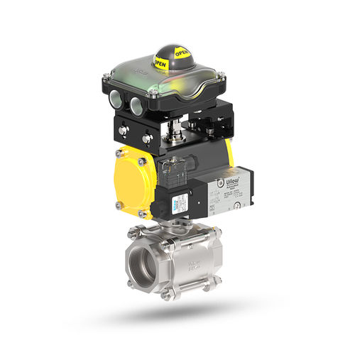 Kugelventil - JC series - UFLOW AUTOMATION - pneumatisch gesteuert / Steuerung / Gewinde