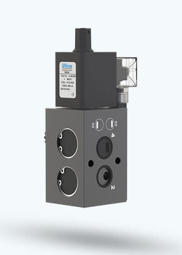 Pneumatik-Wegeventil / mit Klappe - DCP-1RJ23T070 - UFLOW AUTOMATION - vorgesteuert / 3/2-Wege / 5/2-Wege