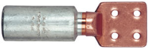 Lötfreier Kabelschuh / Kompression - C-AU series - MECATRACTION - rohrförmig / ohne elektrische Isoliereigenschaften / Bimetall