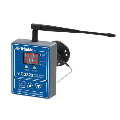 Windgeschwindigkeitsanzeiger - GS320 - Trimble - digital / Einbau / für Kran