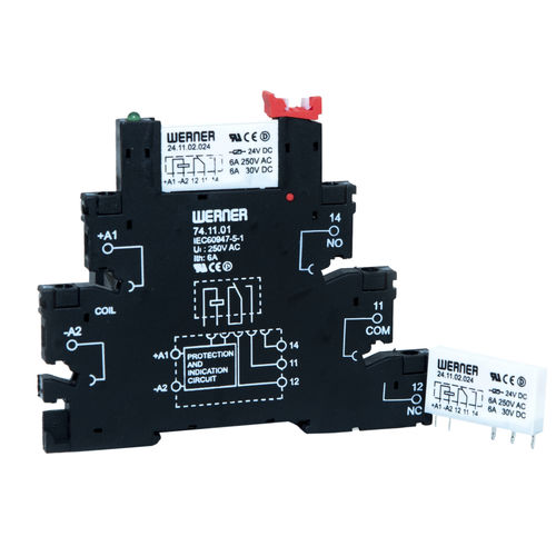 Elektromechanisches Relais / DC - 24 series - Werner Electric GmbH - AC / 1NO / 1NO/NF