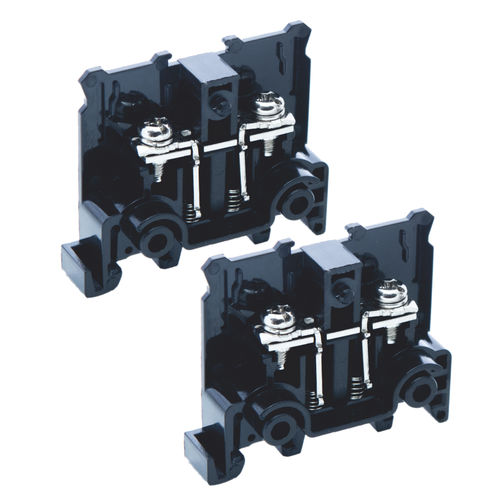 Klemmenblock auf DIN-Schiene - Werner Electric GmbH - Schraubanschluss / Federdruck / einpolig