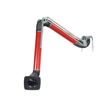 Wandmontierter Absaugarm - EG series - Airbravo Srl - doppelt / Rauch / Ansaug