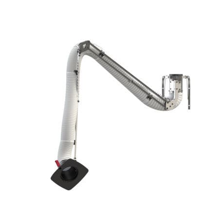 Festinstallierter Absaugarm - EJ series - Airbravo Srl - elastisch / Staub / Ansaug