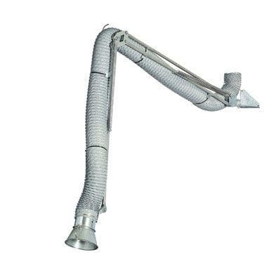 Festinstallierter Absaugarm - EH series - Airbravo Srl - elastisch / Staub / Ansaug