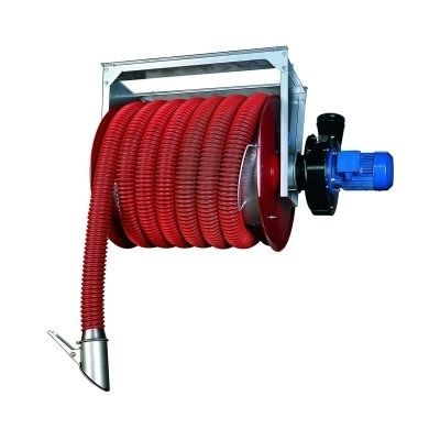 Schlauchtrommel - Airbravo Srl - motorisiert / Federeinzug / für Abgas