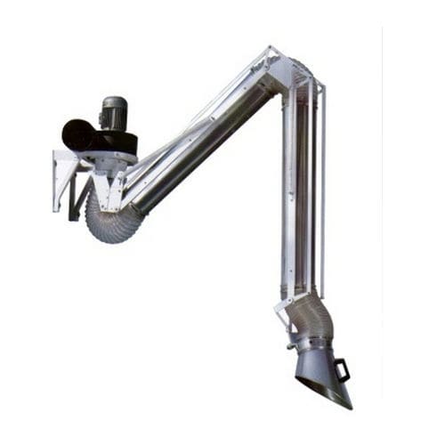 Wandmontierter Absaugarm - EPI series - Airbravo Srl - elastisch / Staub / Ansaug