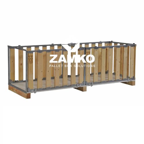 Holzpalettenbox - MPB.g80.W - ZAMKO - Lager / Transport / stapelbar