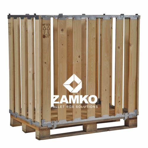 Holzpalettenbox - MPB.e110 - ZAMKO - Lager / Schwertransport / für Materialumschlag