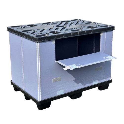 Polypropylen-Palettenbox - P0806.800.300 - ZAMKO - HDPE / Transport / Lager