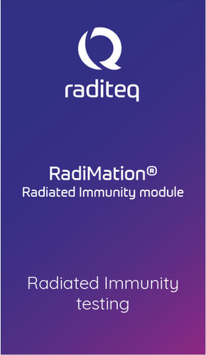 Software für Test - RadiMation Radiated Immunity module (RMC1001A#010) - Raditeq B.V. - Mess
