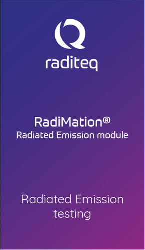 Software für Test - RadiMation Radiated Emission module (RMC1001A#050) - Raditeq B.V. - Mess