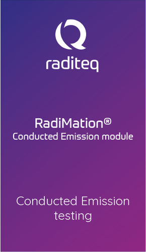 Software für Test - RadiMation Conducted Emission module (RMC1001A#060) - Raditeq B.V. - Mess