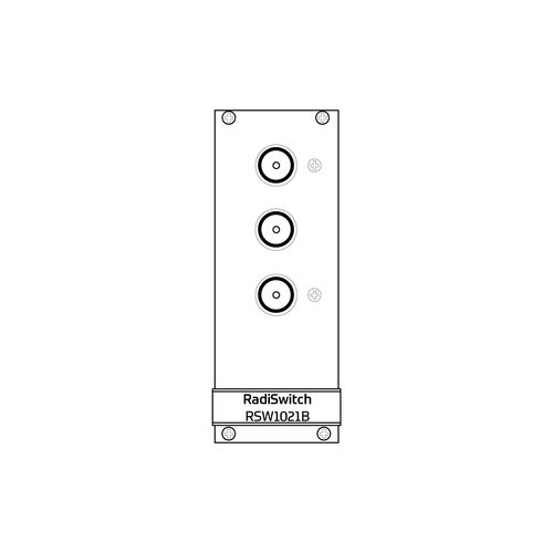 Einpoliger Umschalter - RadiSwitch 1x SPDT, BNC type - 3GHz (RSW1021B) - Raditeq B.V. - RF