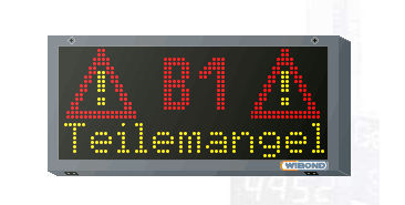 Punktmatrix-Display - WIBOND Informationssysteme GmbH - Grafik / 10 mm Abstand / Information