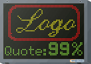 Punktmatrix-Display - WIBOND Informationssysteme GmbH - Grafik / zweizeilig / Information