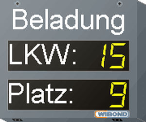 LED-Display - WIBOND Informationssysteme GmbH - digital / zweizeilig / PROFIBUS
