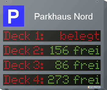 Alphanumerisches Display - WIBOND Informationssysteme GmbH - Punktmatrix / RS-232 / RS-485