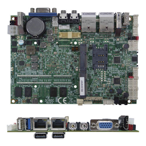 Single-Board-Computer / 3,5'' - 3I380A/CW - LEX COMPUTECH - Intel® Atom E3825 / Mini-PCI / USB 2.0