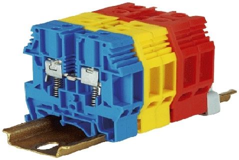 Klemmenblock auf DIN-Schiene - . - Elmex Controls Pvt. Ltd. - Federdruck