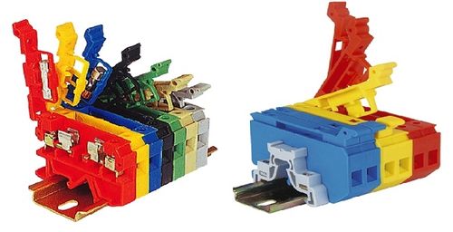 Klemmenblock auf DIN-Schiene - Elmex Controls Pvt. Ltd. - Durchführung / Sicherung