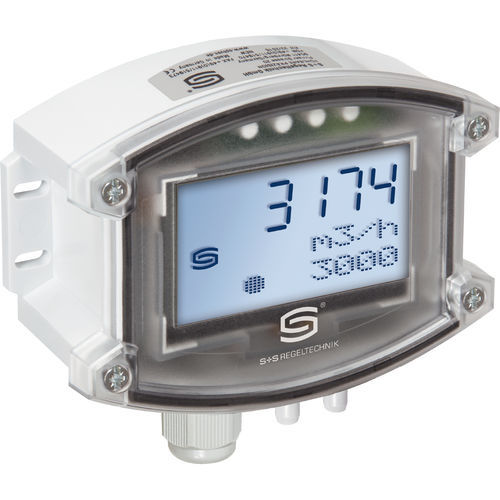 Volumendurchflussmesser - PREMASREG 7165-UW LCD - S+S Regeltechnik - piezoresistiv / für Luft / 0-10 V