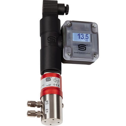 Differenzdruckmessumformer - SHD 692-U-919 LCD - S+S Regeltechnik - Keramik / 4-20 mA / 0-10 V