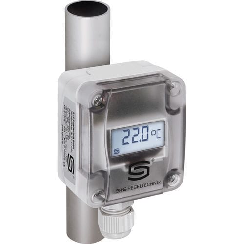 Rohrmontierttemperaturmesswandler - ALTM1-U LCD - S+S Regeltechnik - Pt1000 / 0-10 V / M12-Steckverbinder