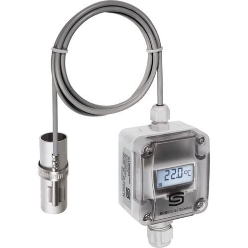 Temperaturmesswandler mit externem Sensor - ALTM2-U LCD - S+S Regeltechnik - Pt1000 / Rohrmontiert / 0-10 V