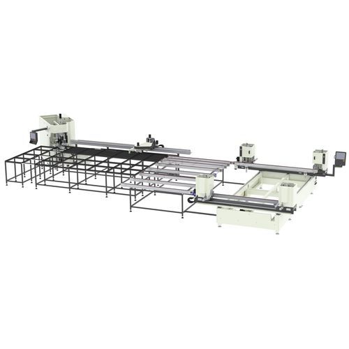 PLC-gesteuerte Linie zum Schweißen und Entgraten - SIRIUS - OZMACHINE - Hochgeschwindigkeit / rahmen / für PVC-Profile