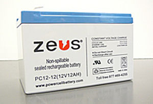 Blockbatterie - PC12-12F2 - ZEUS Battery Products - 12 V / mit Trockenelektrolyt